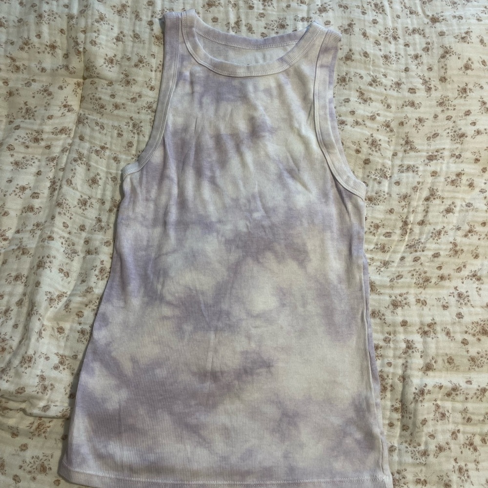 Purple Tie-Dye Tank Top